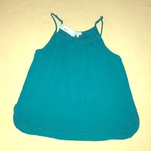 Pixley teal Zania Stud Detail Blouse small